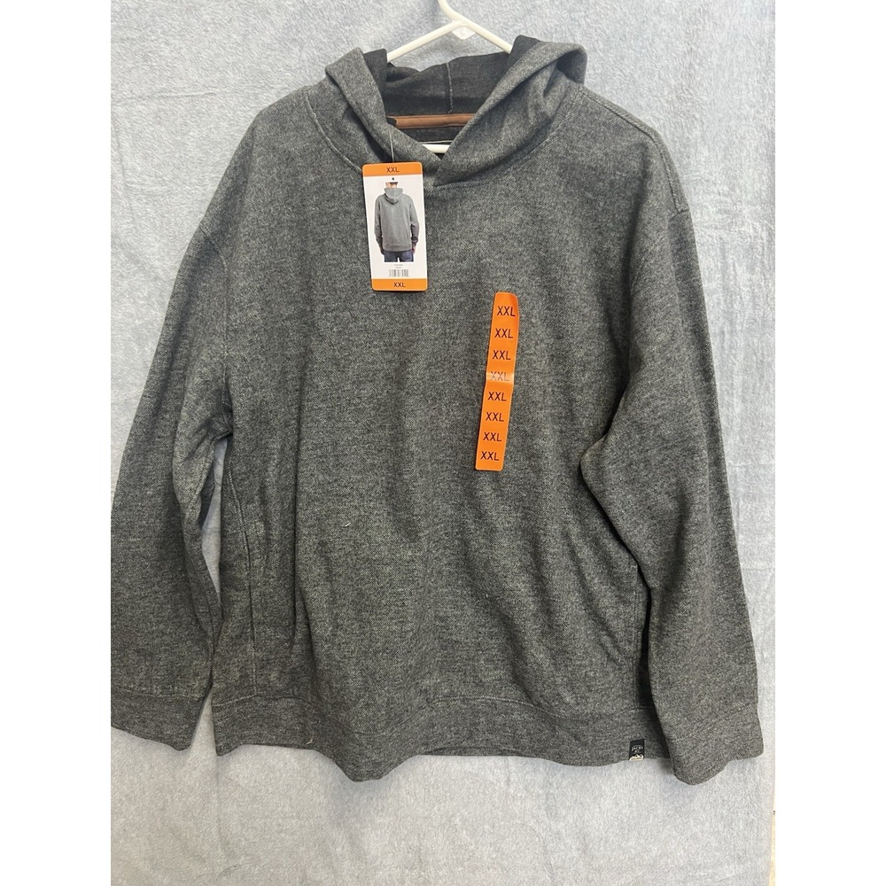 Jachs New York Mens XXL Gray Heathered Wool Blend Pullover Hoodie 1905580 NWT